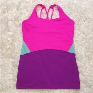 Ivivva Girls Fun pattern Tank Top Sz 6